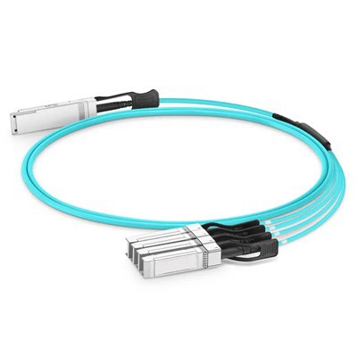 100g QSFP28 đến 4x25g SFP28 AOC 100G QSFP28 Cáp quang hoạt động CE FCC 1-100 m